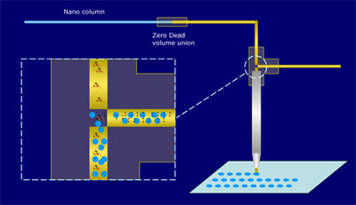 Schematic of nano LC Maldi