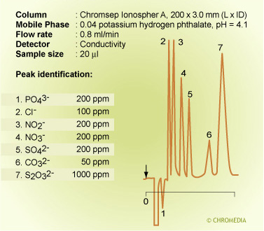 Detection of ions with conductivity detection
