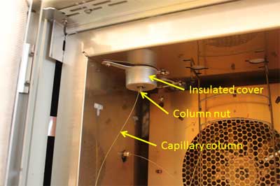 Bottom of split inlet